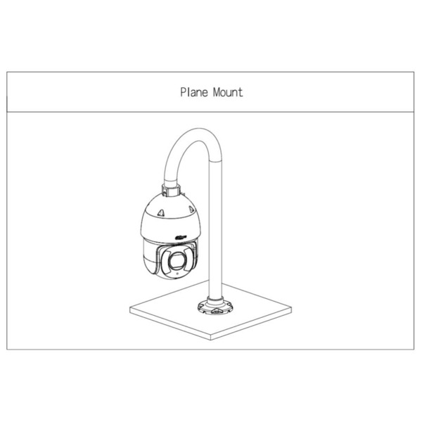 Dahua PFB301S-E-V2 Soporte para montaje en pared tipo parapeto para PTZ (2)