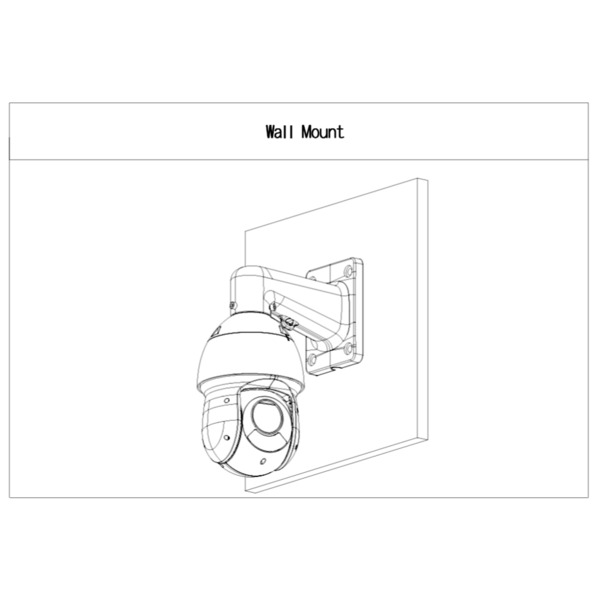 Dahua PFB305W-V2 Soporte para montaje en pared para Speed Dome y MiniDomos (2)
