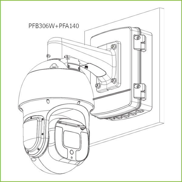 Dahua PFB306W Soporte para montaje en pared para Speed Dome SD8A (2)