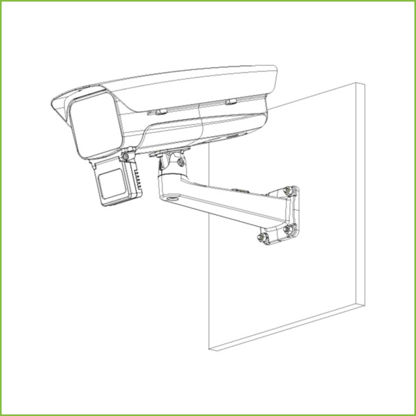 Dahua PFB605W-SG Soporte pared pasa-cable para IPC-HFS7xxx color gris (2)