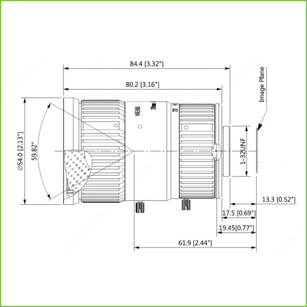 Dahua PFL20-J10M Lente Fija MP 10M 4/3" C IR F1.6 20mm (1)