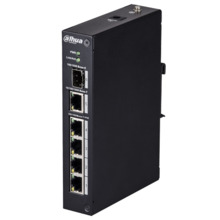 DAHUA PFL2106-4ET-96 Switch ePoE Branded - 4 puertos PoE + 1 Uplink RJ45 - Velocidad 10/100 Mbps - Potencia máxima total 96 W -