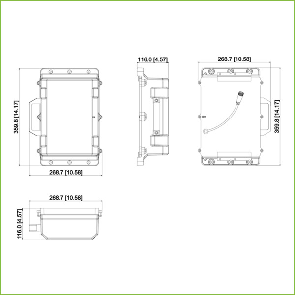 Dahua PFM374-L45 Caja de baterías para integrar en Kit de energía Solar (baterías no incluidas) (2)