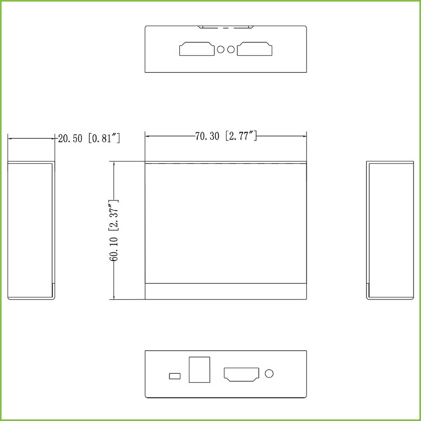 Dahua PFM701-4K Splitter (1x2) 1E/2S HDMI 4K (1)