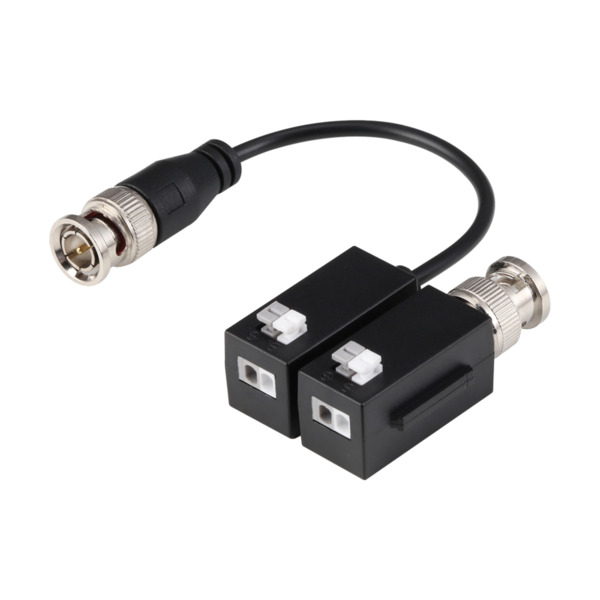 Dahua PFM800B-4K Kit Conversor UTP Vídeo para HDCVI/TVI/AHD hasta 4K Apilable con 1 Cable Flexible y PushPin (2 uds)