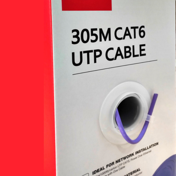 Dahua PFM923I-6UN-CC (purple) Bobina 305mts Cable UTP CAT6 0.53mm Cobre sin Oxigeno CE CPR Cca. Cubierta LSZH Violeta (2)