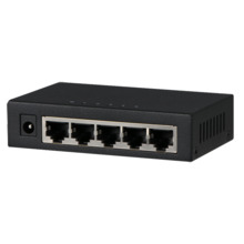 DAHUA PFS3005-5GT Switch Branded Gigabit - 5 puertos RJ45 - Velocidad 10/100/1000 Mbps - Alta velocidad en todos los puertos - E