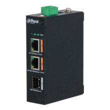 Dahua PFS3103-1GT1ET-60-V2 Switch Hardened PoE 2.0 2 puertos (1p 10/100 + 1p Gigabit) +1SFP Uplink Gigabit 60W No_Manejable Laye