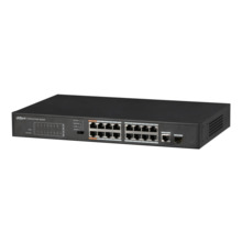 Dahua PFS3117-16ET-135 Switch PoE 16 puertos 10/100 + 1 Combo Gigabit RJ45/SFP Uplink 135W No_Manejable Layer2