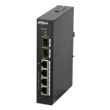 Dahua PFS3206-4P-120 Switch Rango Temp Extendida PoE 3 puertos 10/100 + 1 puerto Gigabit + 2SFP 120W No_Manejable Layer2
