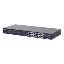 Dahua PFS4218-16GT-130 Switch PoE 2.0 16 puertos Gigabit + 2 Combo Gigabit RJ45/SFP Uplink 130W Manejable Layer2