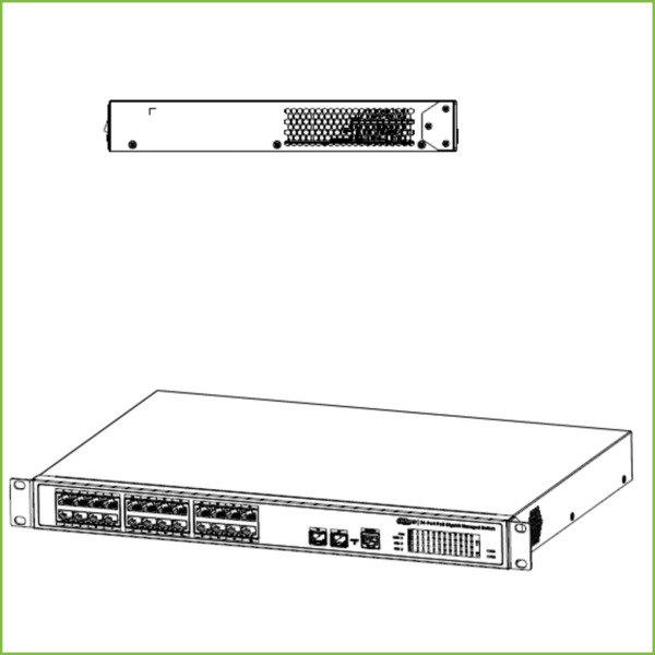 Dahua PFS4226-24GT-360 Switch PoE 24 puertos 10/100/1000 + 2 Uplink Gigabit SFP 360W 802.3at Manejable Layer2 (2)