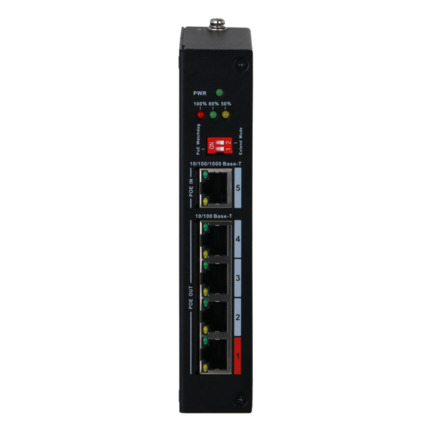 Comprar DAHUA PFT1500 Dahua - Extensor PoE  - Permite ampliar el alcance de la alimentación POE - Velocidad 4x 10/100Mbps + 1x 10/100/1000Mbps - 4 Puertos PoE Out FE + 1 Puerto PoE In GE - 3x Puertos PoE+ 802.3af/at + 1 Puerto Hi-PoE
