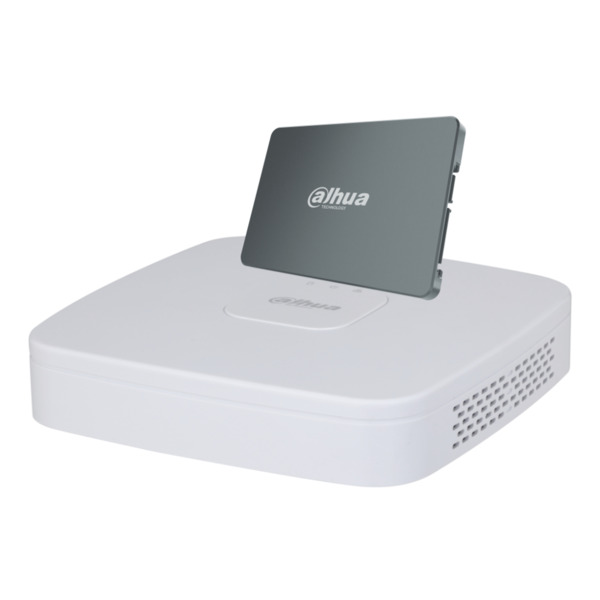 Dahua S-XVR5104C-I3(1T) DVR 5EN1 H265 4ch 5M@6ips +2IP 6MP 1HDMI 1HDD AI con SSD-V800S1TB