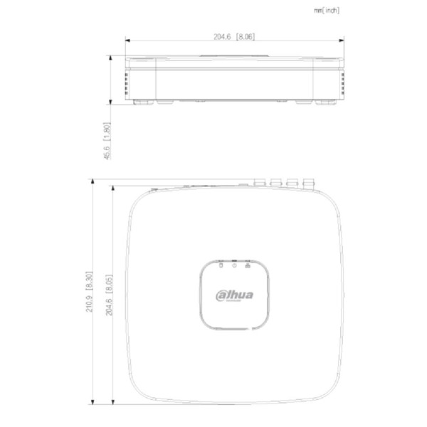 Dahua S-XVR5108C-I3(1T) DVR 5EN1 8ch 5M@6ips +4IP 6MP 1HDMI 1HDD AI con SSD-V800S1TB (2)