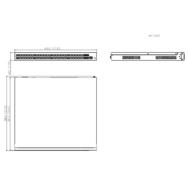 Dahua S5452-48GT4XF Switch 48 puertos Gigabit + 4 Uplink SFP+ 10Gbps Manejable en Cloud Layer2 (2)