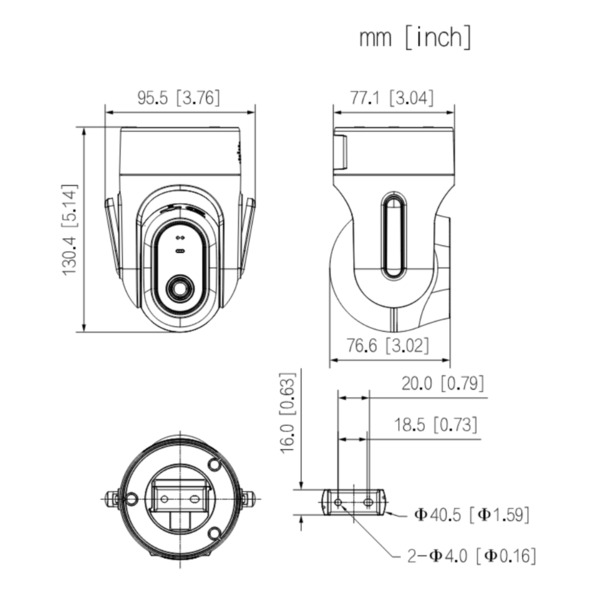 Dahua SD-H4C Cubo PT IP H265 4M DN IR10m 4mm WiFi Audio SD 5V MIC (4)