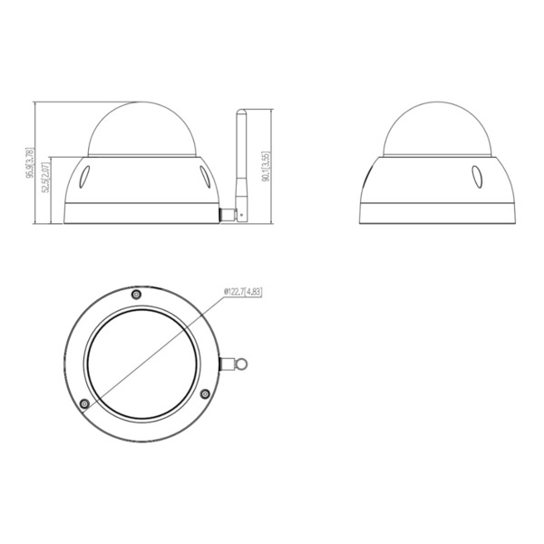 Dahua SD22204DB-GNY-W Domo PTZ IP 2M DN dWDR Starlight 4X 3D IP66 IK10 WiFi AI (1)