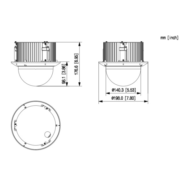 Dahua SD52C225DB-HC Domo PTZ HDCVI 2M 1080P WDR Starlight 25X 3D IK10 Inserción AUDIO E/S (1)
