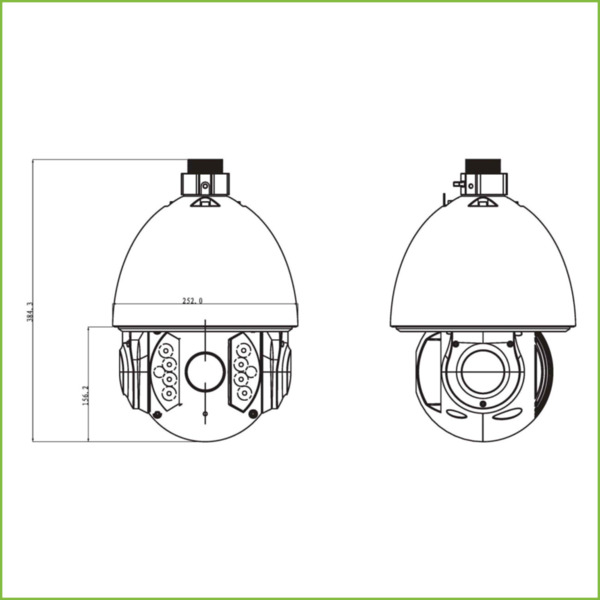 Dahua SD6A230-HNI Domo PTZ IP 2M DN dWDR Ultra DNR IR150m 30X 3D V.A. IP66 (1)