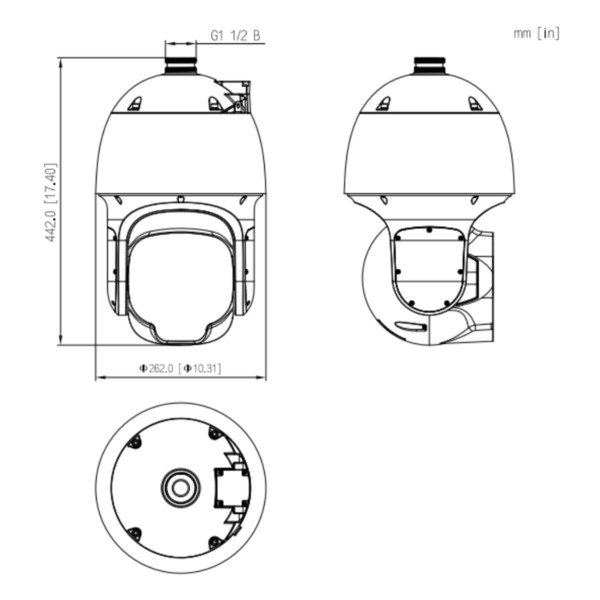 Dahua SD8C848PA1-HNF Domo PTZ IP 8M H265 WDR Starlight 10IR500m 48X IP67 Hi-POE AUDIO E/S AI (1)