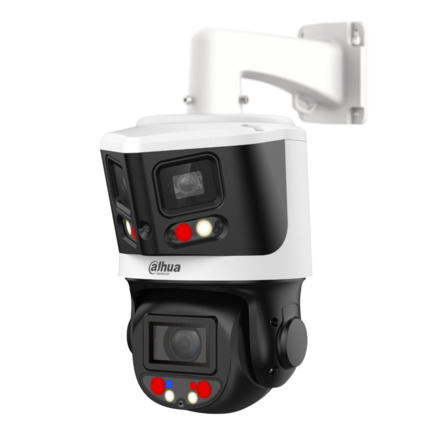 Comprar Dahua SDT3E410-8P-MB-A-PV1 Domo Dual-PTZ IP 8M+4M TiOC WDR Iluminación Dual LED30m/IR70m 10x IP66 PoE AUDIO E/S AI