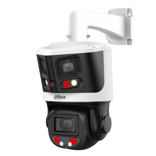 Dahua SDT3E410-8P-MB-A-PV1 Domo Dual-PTZ IP 8M+4M TiOC WDR Iluminación Dual LED30m/IR70m 10x IP66 PoE AUDIO E/S AI