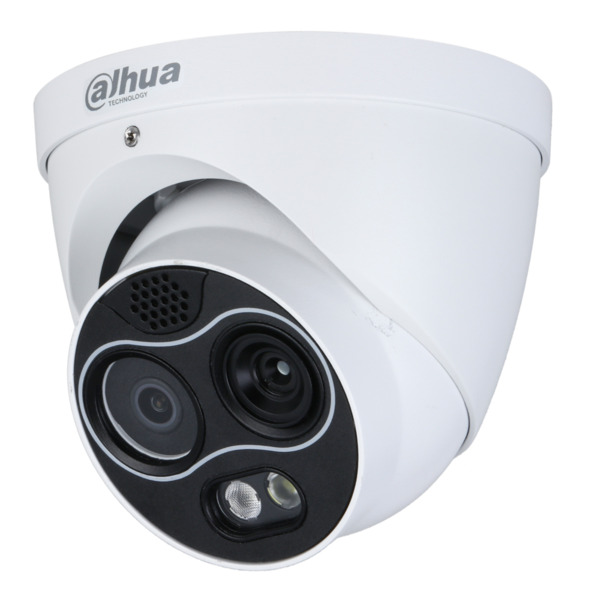 Dahua TPC-DF1241-B3F4-DW-S2 Domo Térmico IP DUAL 256*192 3.5mm + 4M 4mm IP67 12V PoE