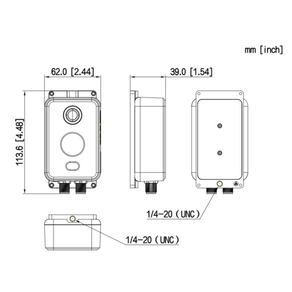 Dahua TPC-KF2241-TB2F2-S3 Cámara Termográfica compacta IP DUAL 256*192 2mm + 4M 2mm IP67 12V PoE E/S (1)