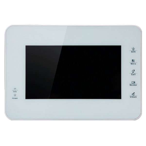 Dahua VTH1560BW Monitor Interior 7" de Superficie para Videoportero IP SD 4GB 8E Alarma Blanco