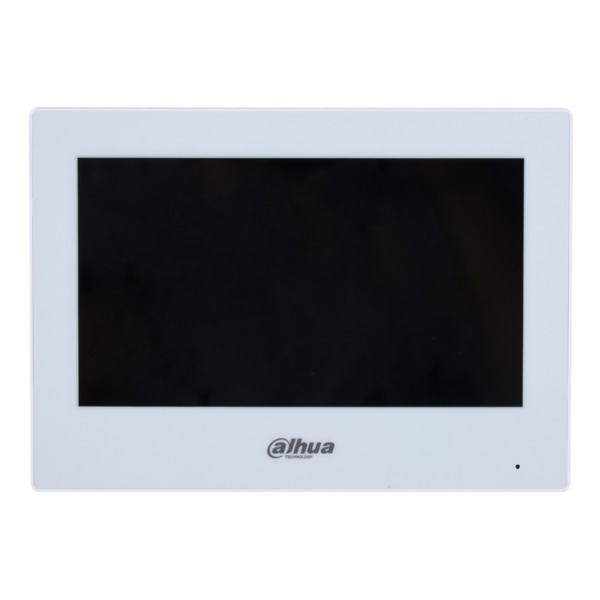 Dahua VTH2123GW-W-S2 Monitor interior 7" híbrido WiFi / 2-hilos de superficie para Videoportero IP táctil SD 6E/1S alarma blanco