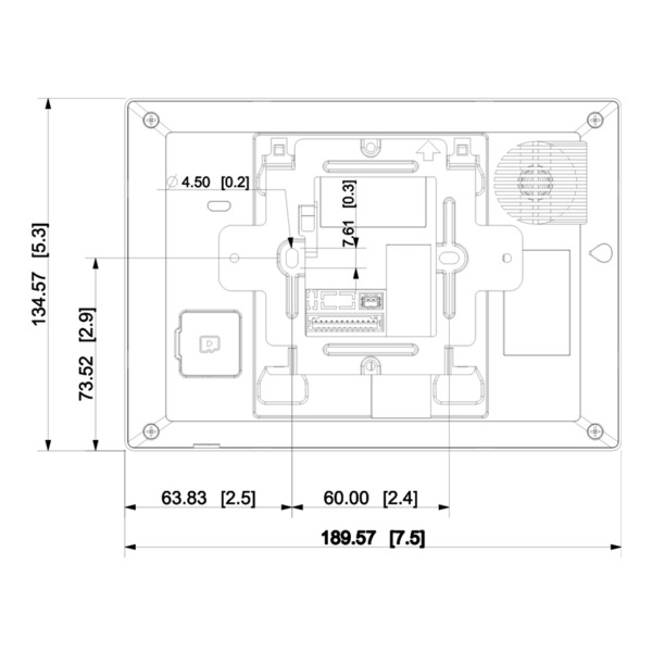 Dahua VTH2621G-WP Monitor Interior 7" de Superficie para Videoportero IP WiFi PoE 6E 1S Alarma Negro (2)