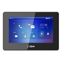 Dahua VTH5422HB Monitor Interior 7" de Superficie para Videoportero IP de 2-hilos Pantalla Táctil PoE SD 6E 1S Alarma Negro