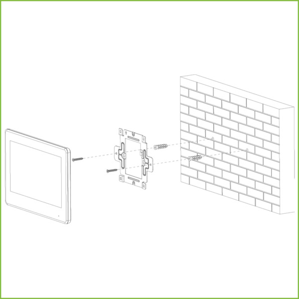 Dahua VTH5422HW Monitor Interior 7" de Superficie para Videoportero IP de 2-hilos Pantalla Táctil PoE SD 6E 1S Alarma Blanco (4)