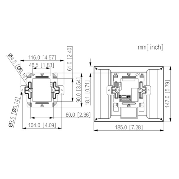 Dahua VTH8A21KMS-W Monitor Interior 7" de Superficie para Videoportero IP WiFi PoE SD 6E 1S Alarma Negro (2)