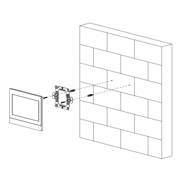 Dahua VTH8A21KMS-W Monitor Interior 7" de Superficie para Videoportero IP WiFi PoE SD 6E 1S Alarma Negro (4)