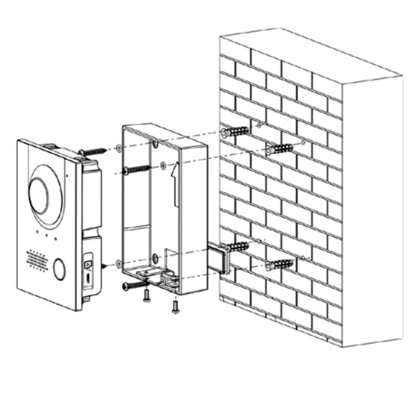 Dahua VTM115 Caja de montaje en superficie para VTO220xF-P (2)