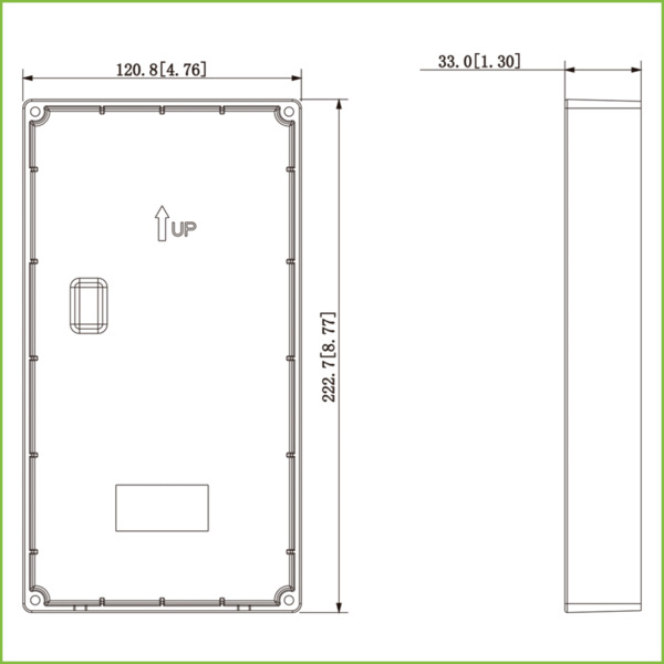 Dahua VTM116-01 Caja de montaje para insertar para VTO322x1E-P / VTO622xE-P (2)