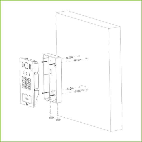 Dahua VTM117 Caja de montaje en superficie para VTO322xE-P / VTO622xE-P (2)