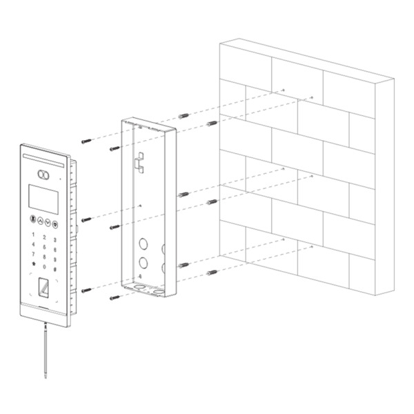 Dahua VTM130 Caja de montaje para superficie para VTO75xxG / VTO65xxF(H)(H-D) (2)