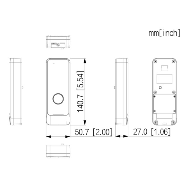 Dahua VTM50B1 Timbre Exterior para monitores de interior en edificios (2)