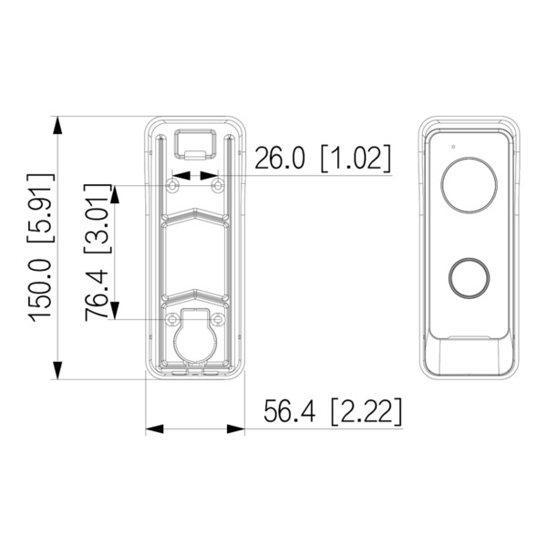 Dahua VTM50B1 Timbre Exterior para monitores de interior en edificios (3)