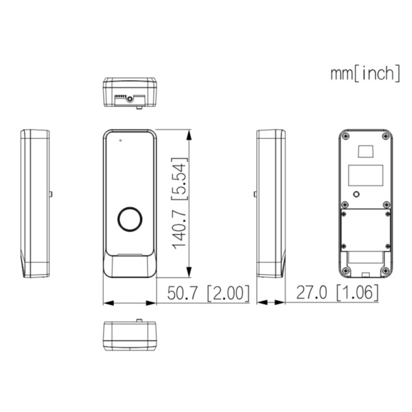 Dahua VTO0301R-W Estación Exterior de Videoportero IP WiFi sin Cámara AUDIO bidireccional (3)