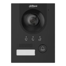 Dahua VTO2202F-P-S3-B Estación Exterior para Videoportero IP 2-hilos/RJ45 PoE con Cámara 2MP IP65 IK07 168.6º. Color negro