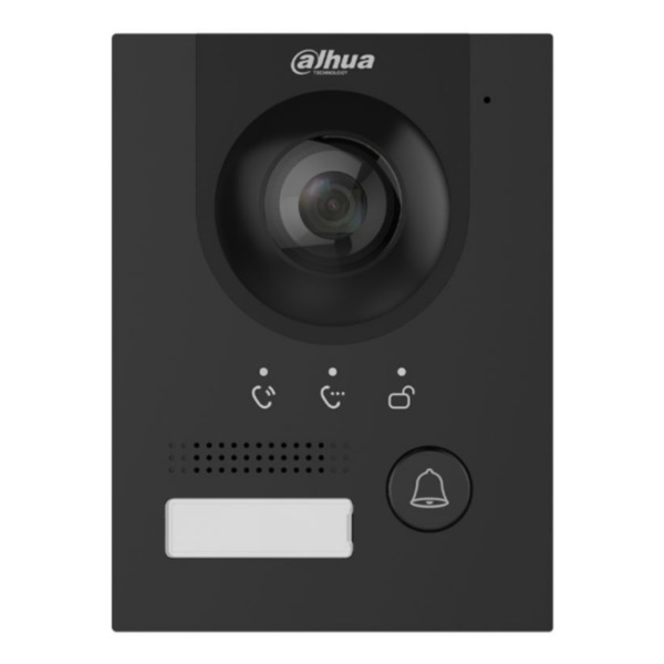 Dahua VTO2202F-P-S3-B Estación Exterior para Videoportero IP 2-hilos/RJ45 PoE con Cámara 2MP IP65 IK07 168.6º. Color negro