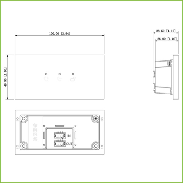 Dahua VTO4202F-ML Estación Exterior Modular para Videoportero IP con Indicador para Series VTO4202F-X (1)