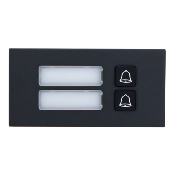 Dahua VTO4202FB-MB2 Estación Exterior Modular para Videoportero IP con 2 Botones para Series VTO4202FB-X. Color Negro