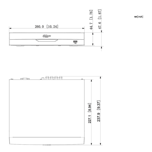 Dahua XVR5108HS-4KL-I3-V2 DVR 5EN1 H265 8ch 4K@6ips +8IP 8MP 1HDMI 1HDD AI (3)