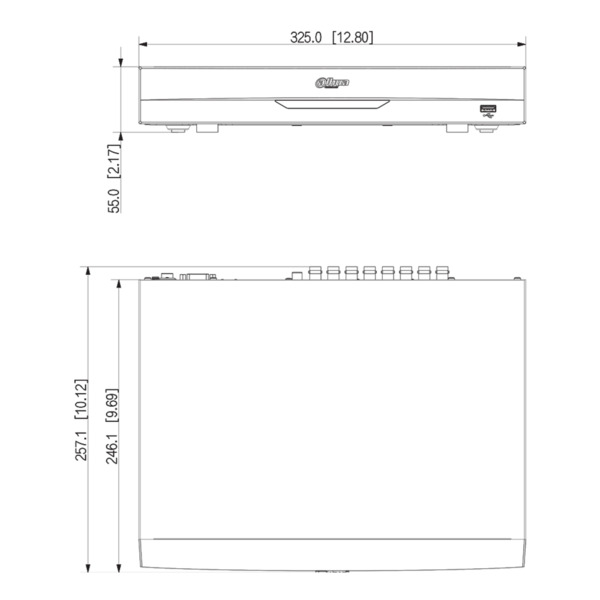Dahua XVR5116H-4KL-I3-V2 DVR 5EN1 H265 16ch 4K@6ips +16IP 8MP 1HDMI 1HDD AI (3)