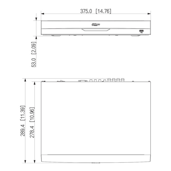 Dahua XVR5208A-4KL-I3-V2 DVR 5EN1 H265 8ch 4K@6ips +8IP 8MP 1HDMI 2HDD AUDIO E/S AI (2)